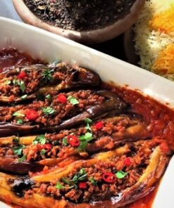 بادمجان شکم پر نیمه آماده بسته 5 عددی- ارسال فقط برای تهران