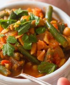 خوراک لوبیا سبز آماده  500 گرم- ارسال فقط برای تهران